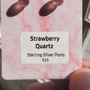 Strawberry Quartz Earrings